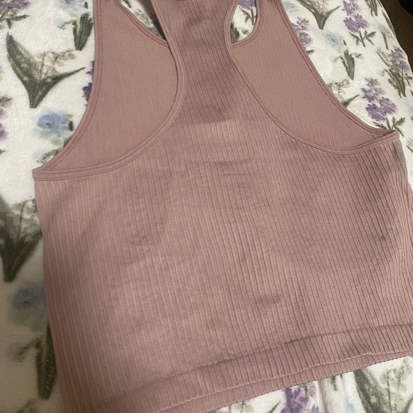 Fabletics Mauve Ribbed Tank Top - Picture 2 of 2